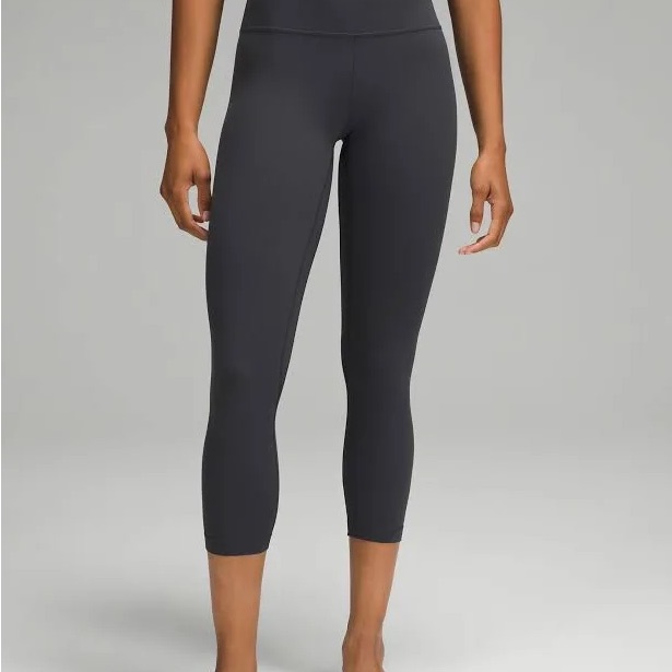Lululemon Athletica Cropped High-Rise Leggings - Charcoal